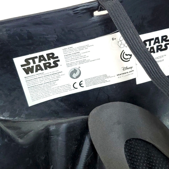 Disney Official Star Wars Darth Vader Plastic Molded Mask Halloween Costume - Picture 8 of 14